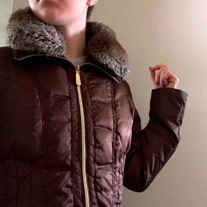 Vince Camuto Chocolate Brown Long Winter Coat